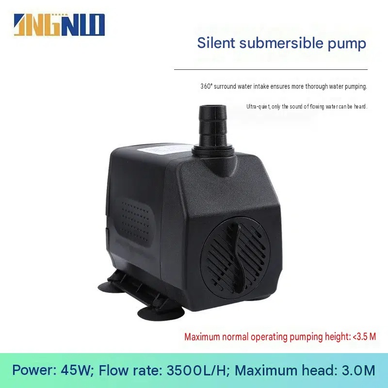 Cross-Border European Standard 220V Fish Tank Water Circulation Pump Large Flow Multi-Functional Fountain Submersible Pump Solar Small Pump