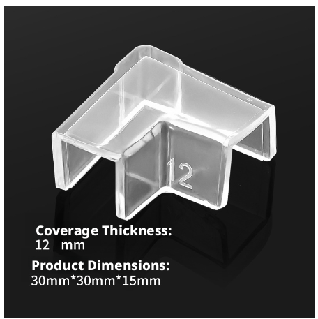 Transparent fish tank corner protectors-suitable for 5.5mm-1 pack - Image 5